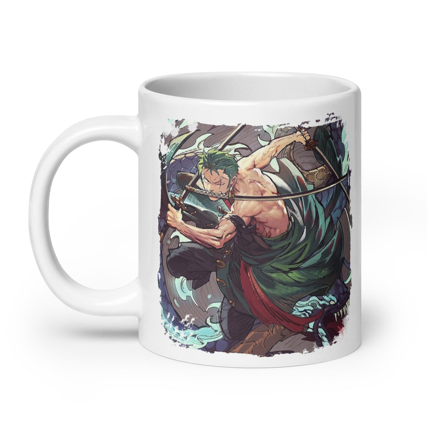 White Glossy Mug - Zoro 53