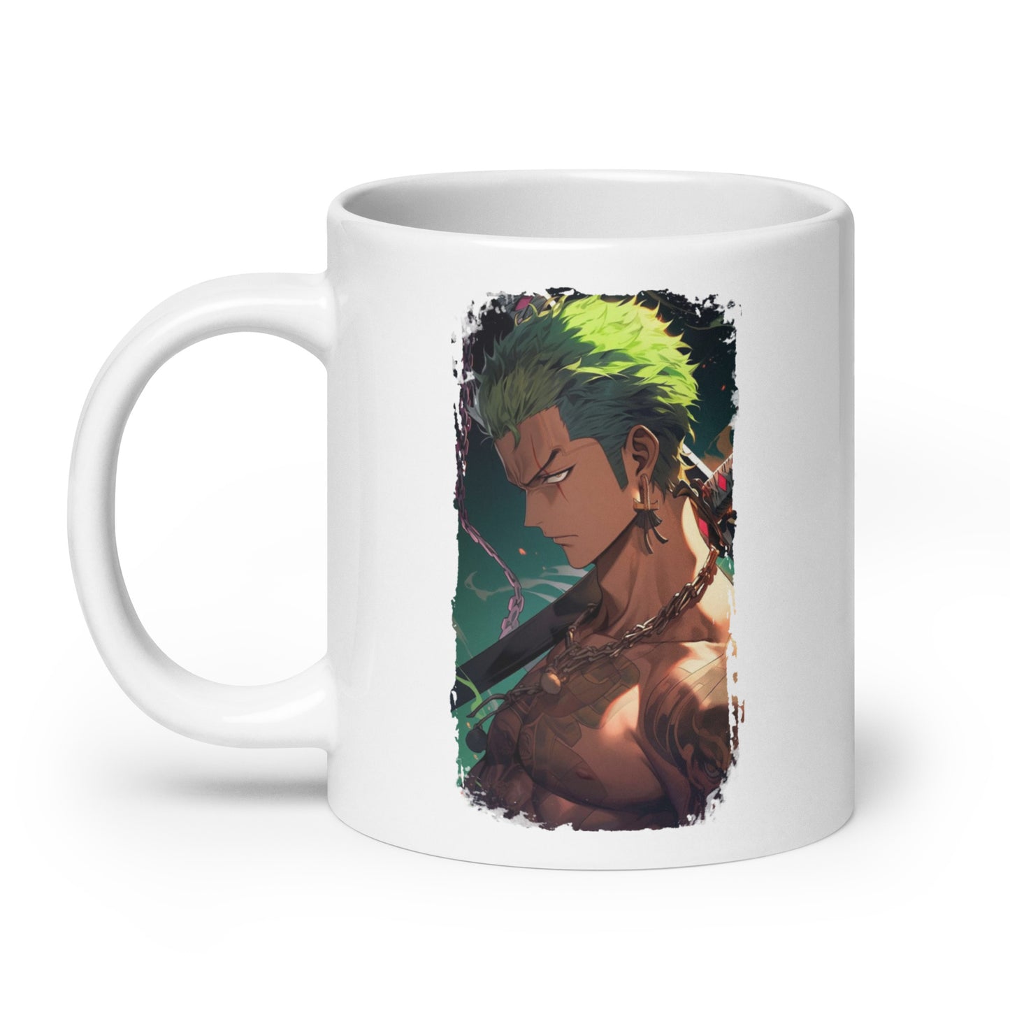 White Glossy Mug - Zoro 54