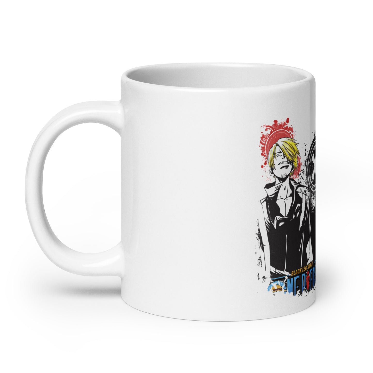 White Glossy Mug -Sanji  2