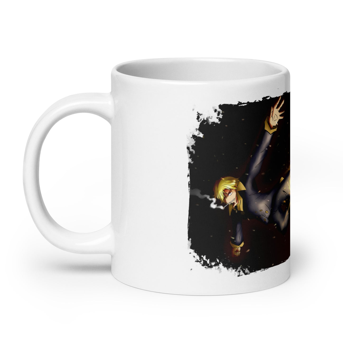 White Glossy Mug -Sanji 3