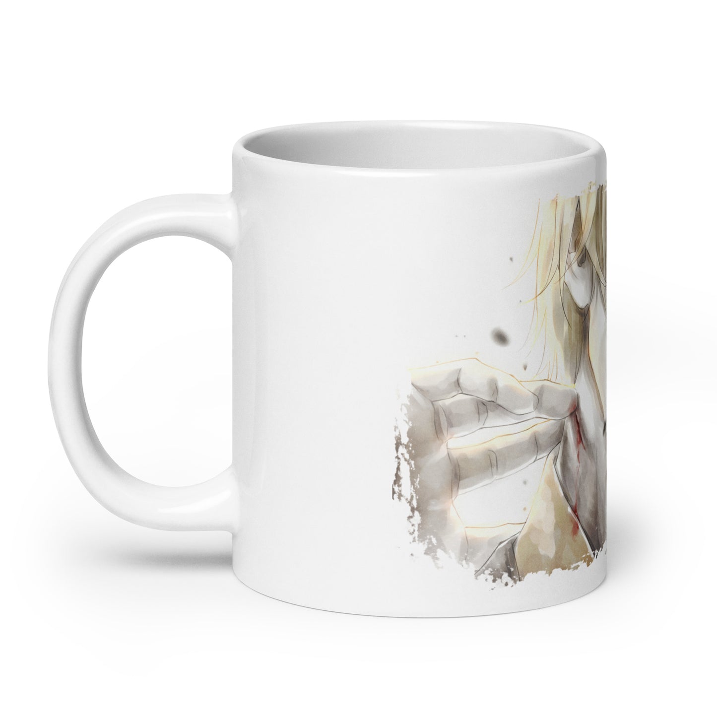 White Glossy Mug -Sanji 4