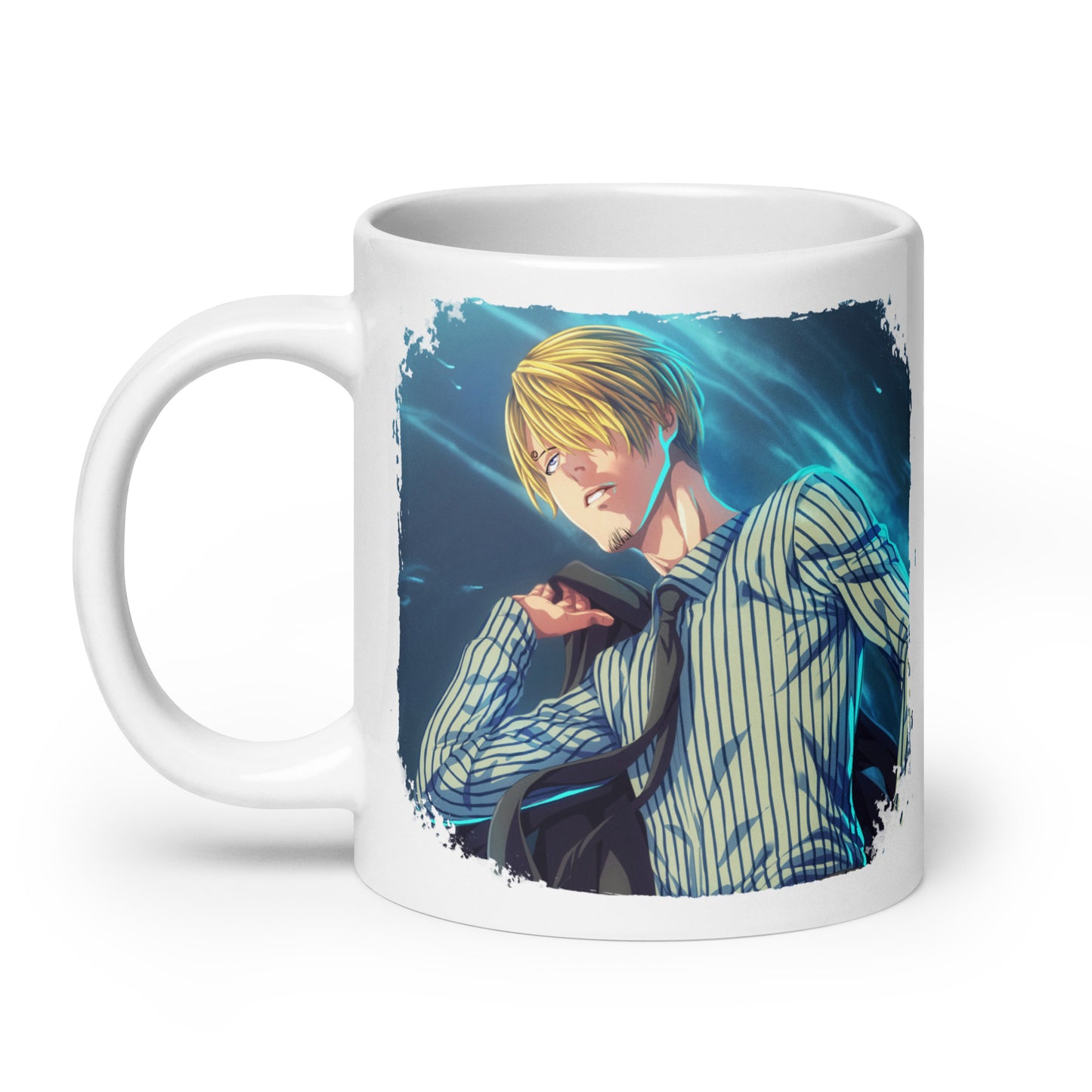 White Glossy Mug -Sanji 11