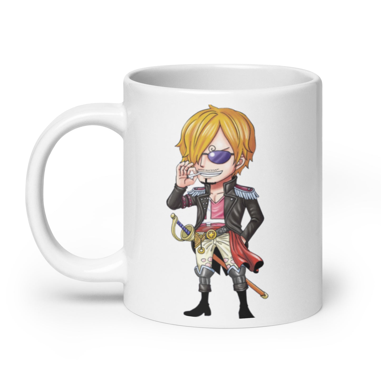 White Glossy Mug -Sanji 13