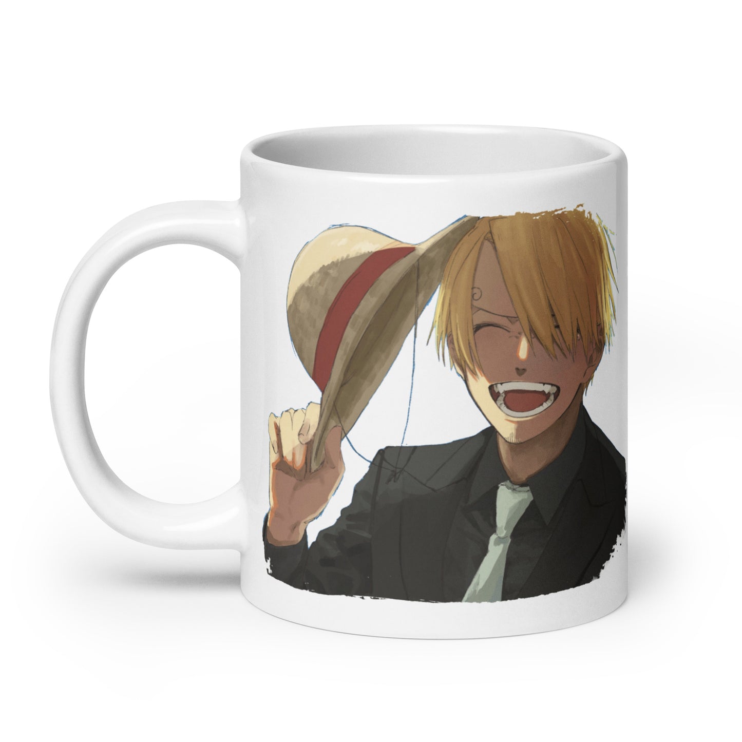 White Glossy Mug -Sanji 14