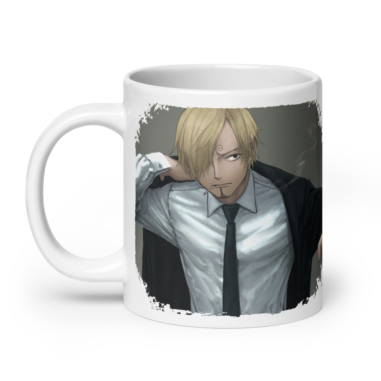 White Glossy Mug -Sanji 15