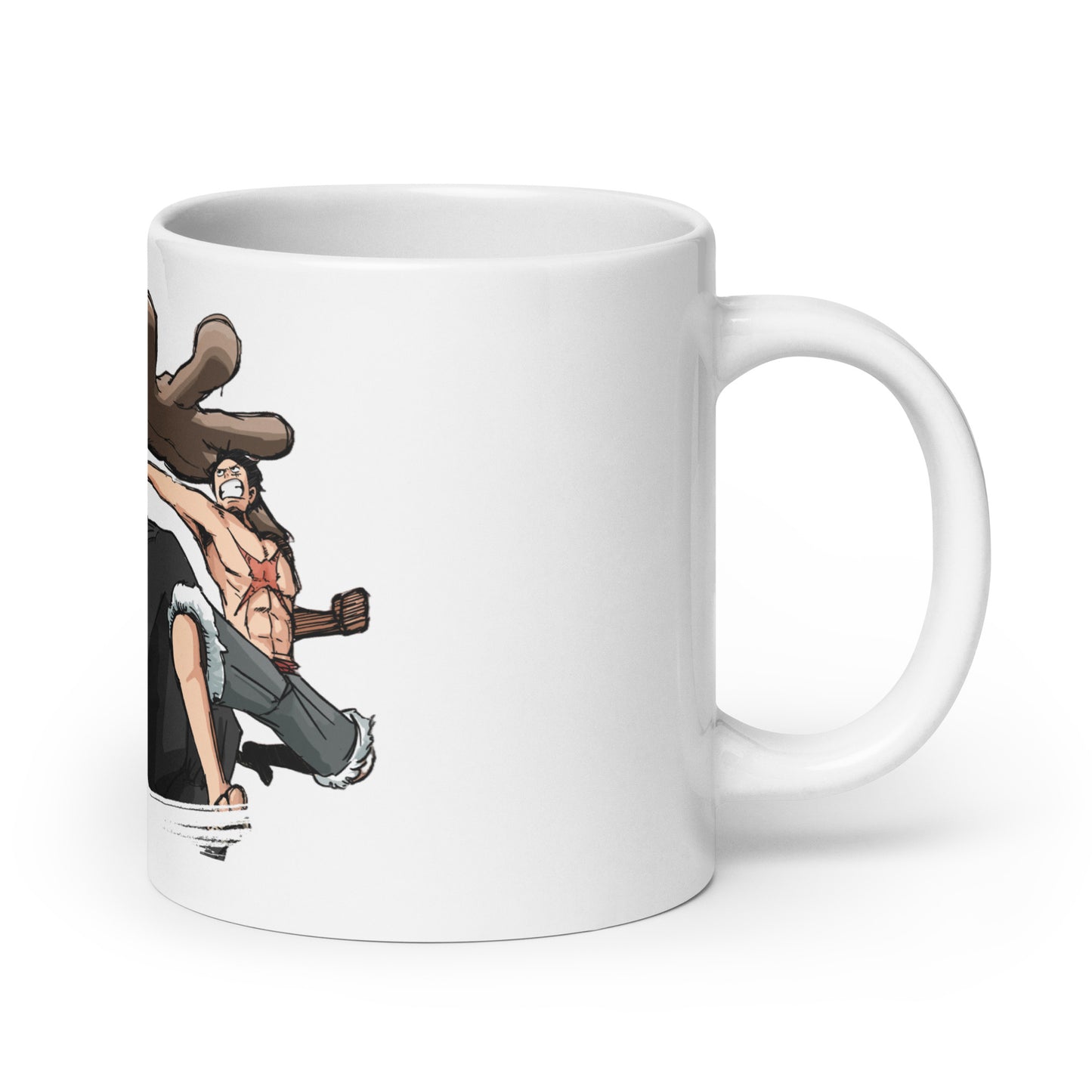 White Glossy Mug - Luffy 7