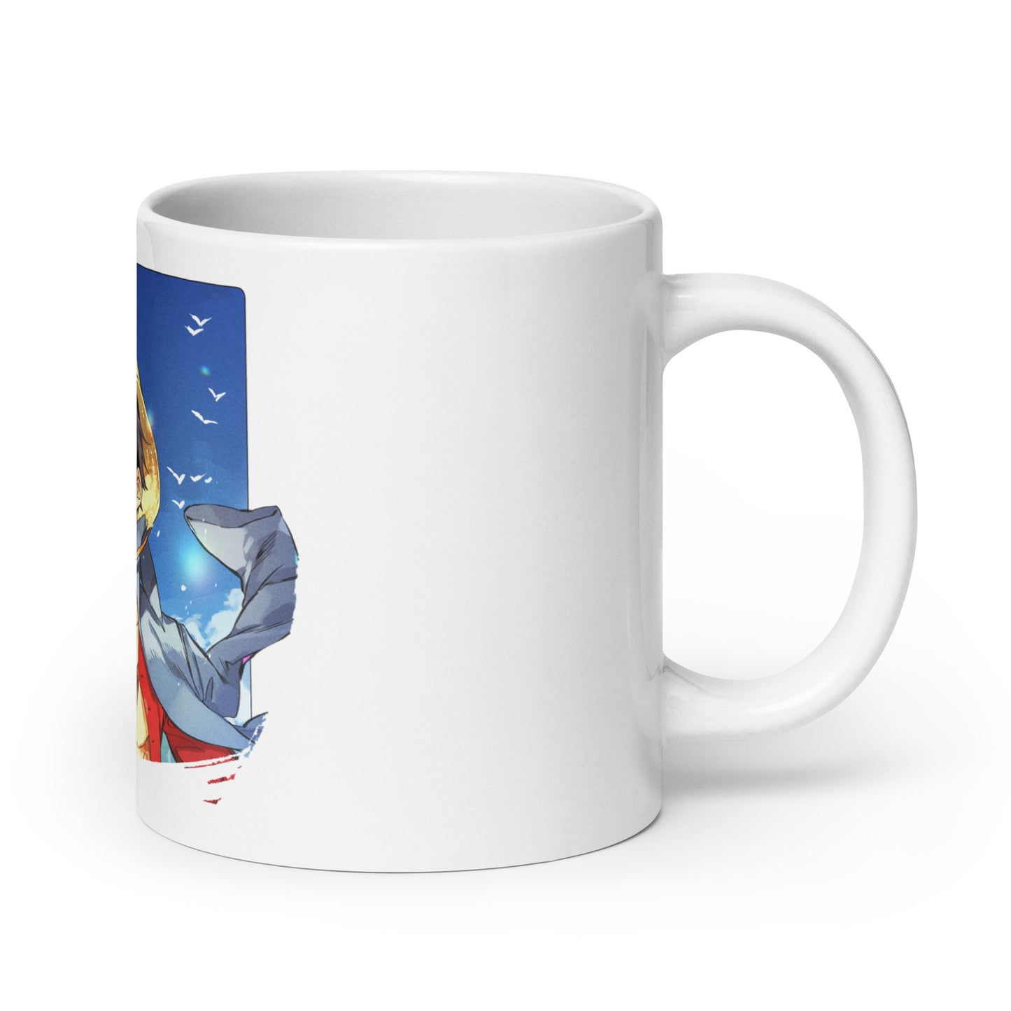 White Glossy Mug - Luffy 11