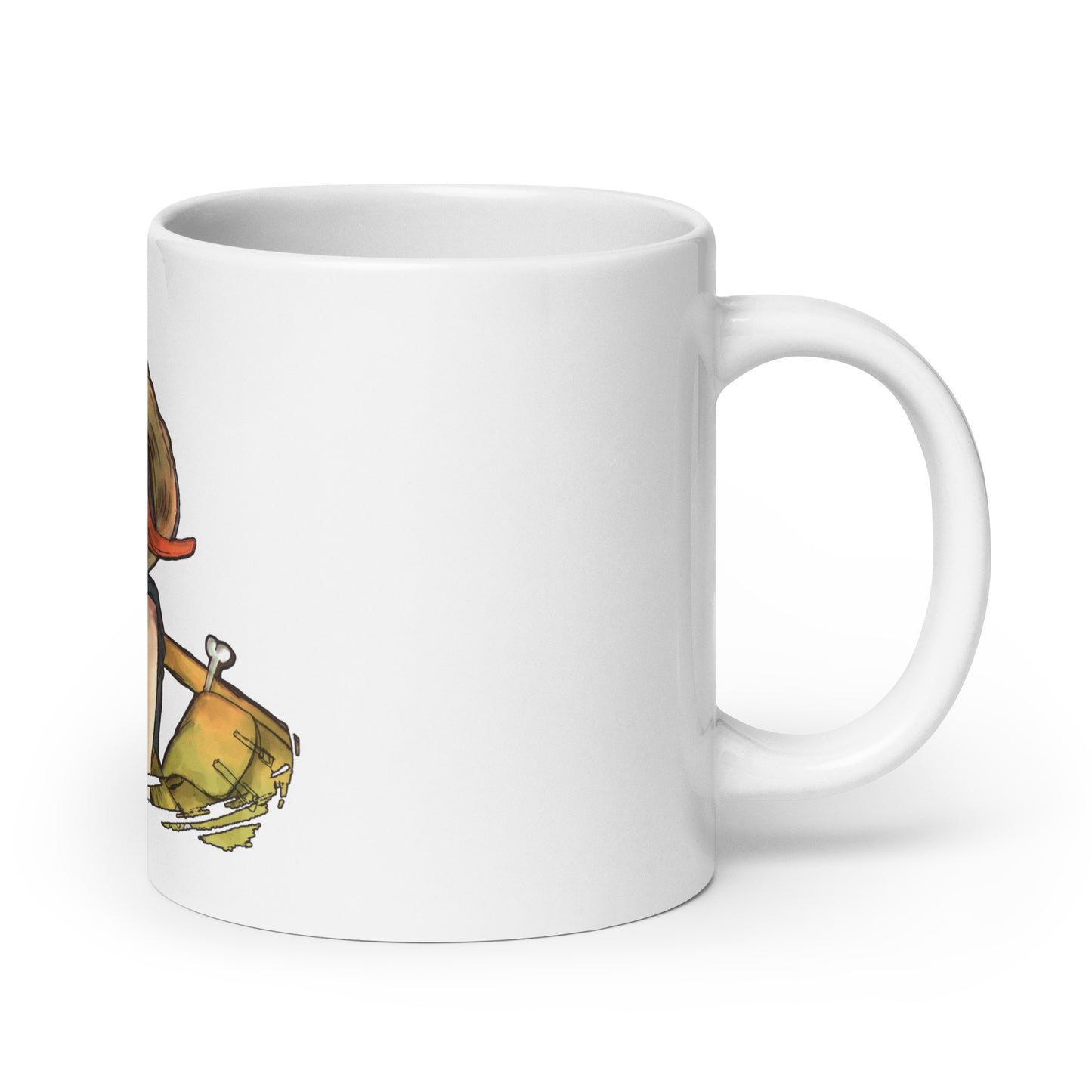 White Glossy Mug - Luffy 14