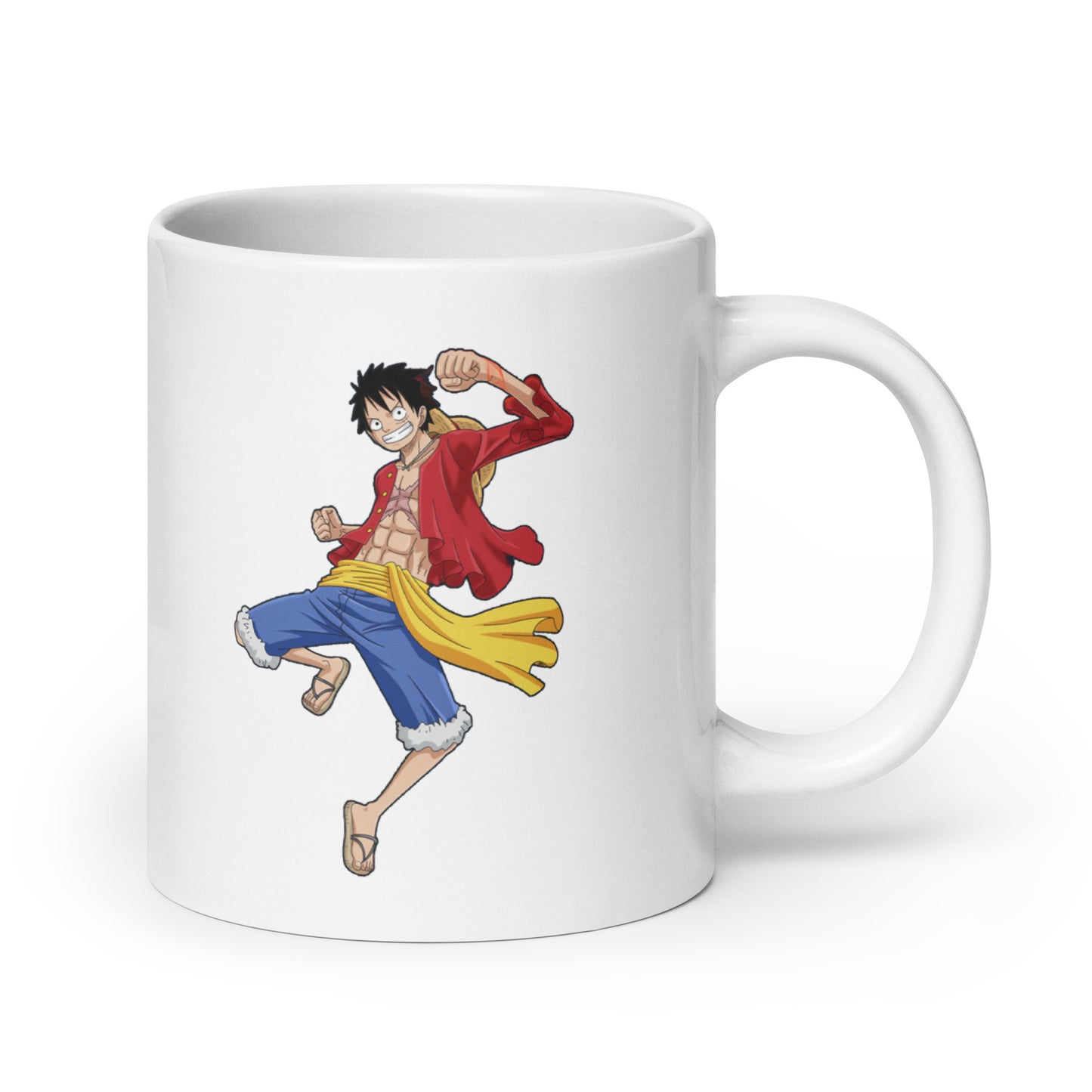 White Glossy Mug - Luffy 17