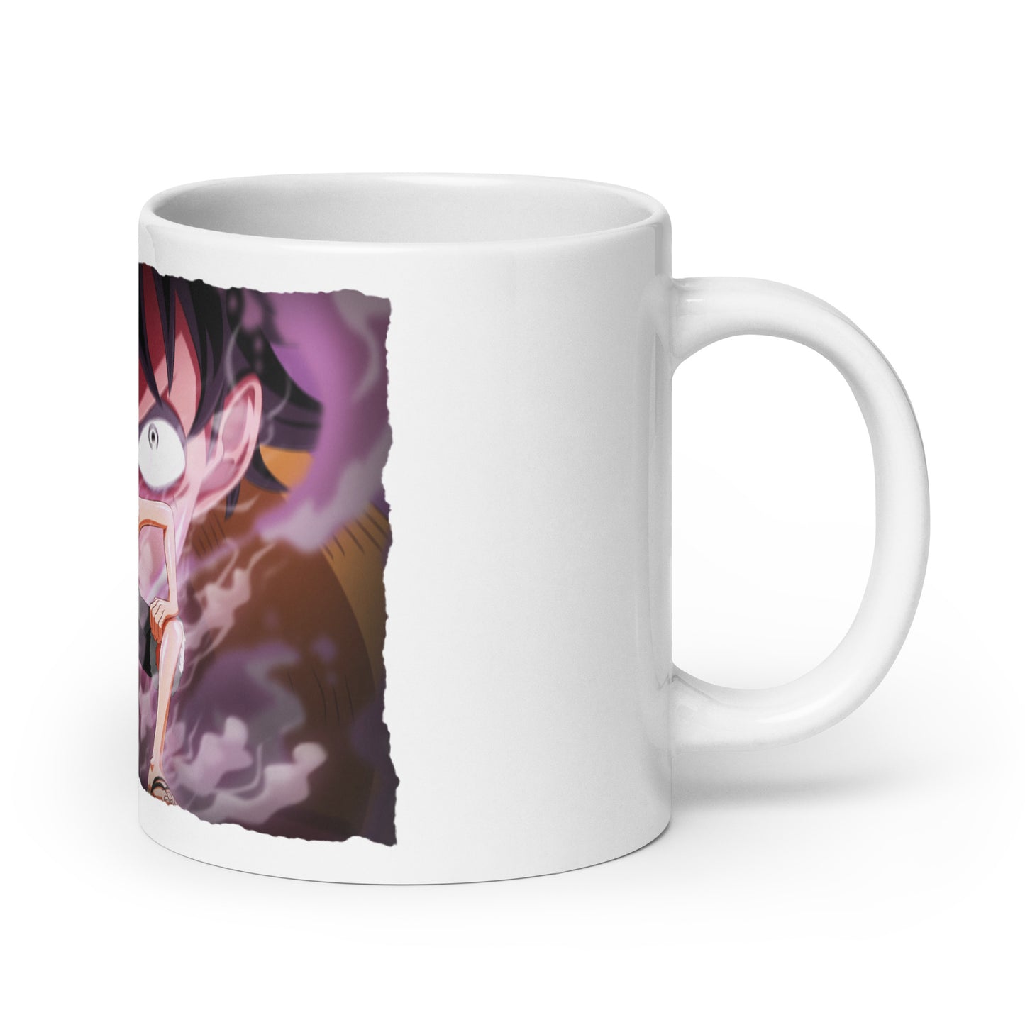 White Glossy Mug - Luffy 23