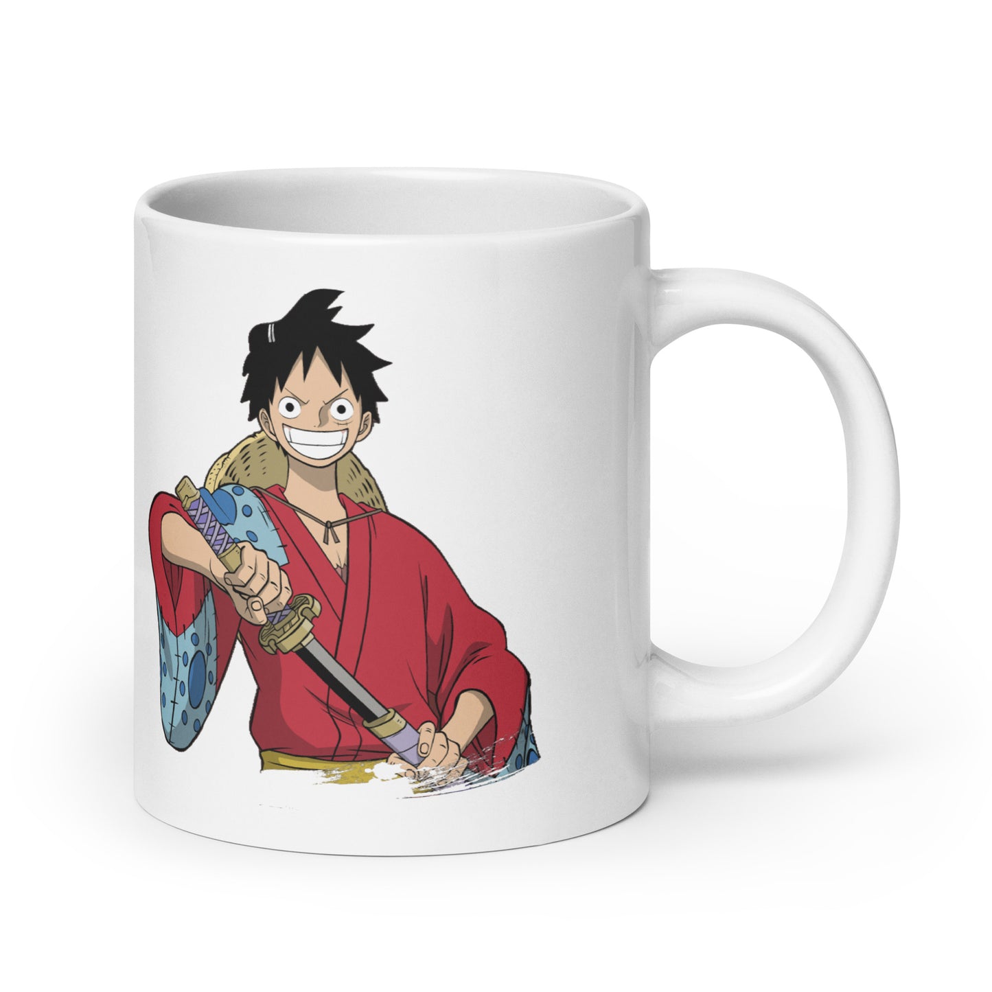 White Glossy Mug - Luffy 26