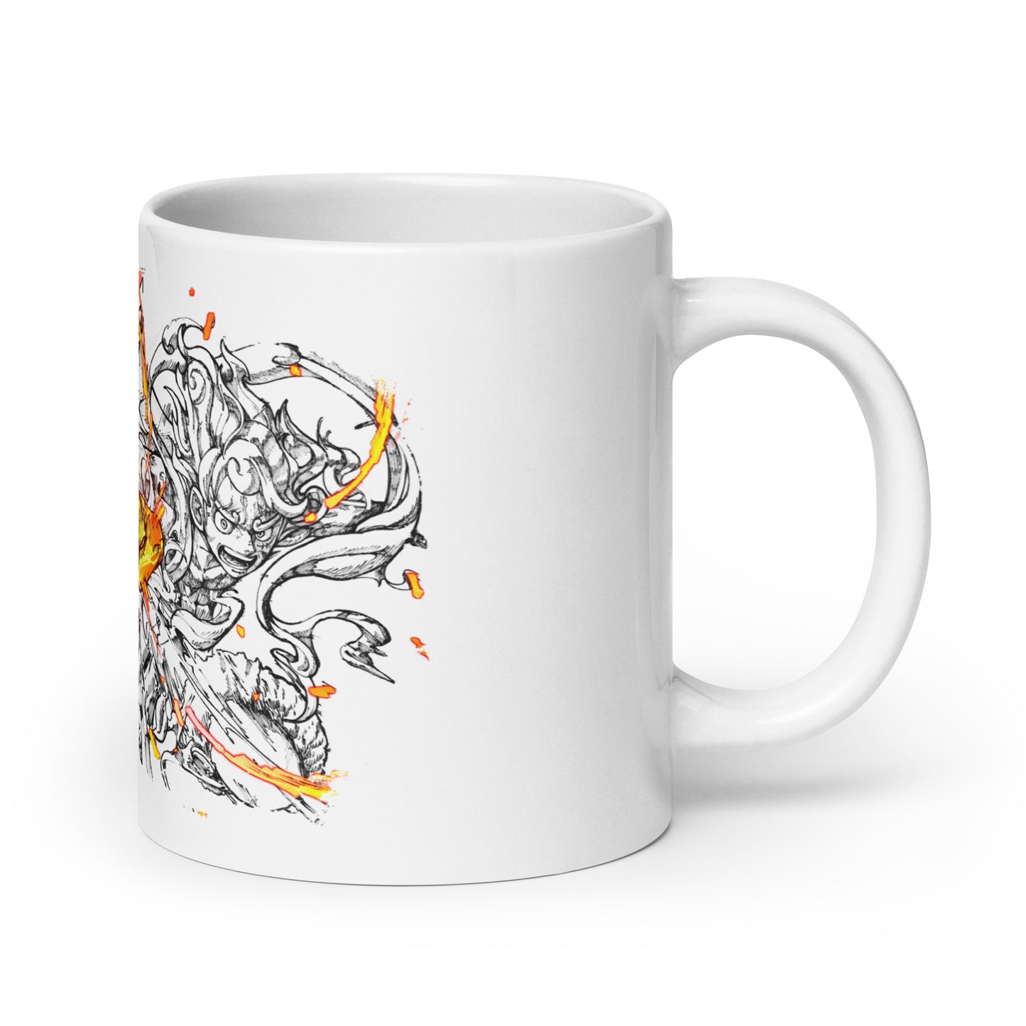 White Glossy Mug - Luffy 31