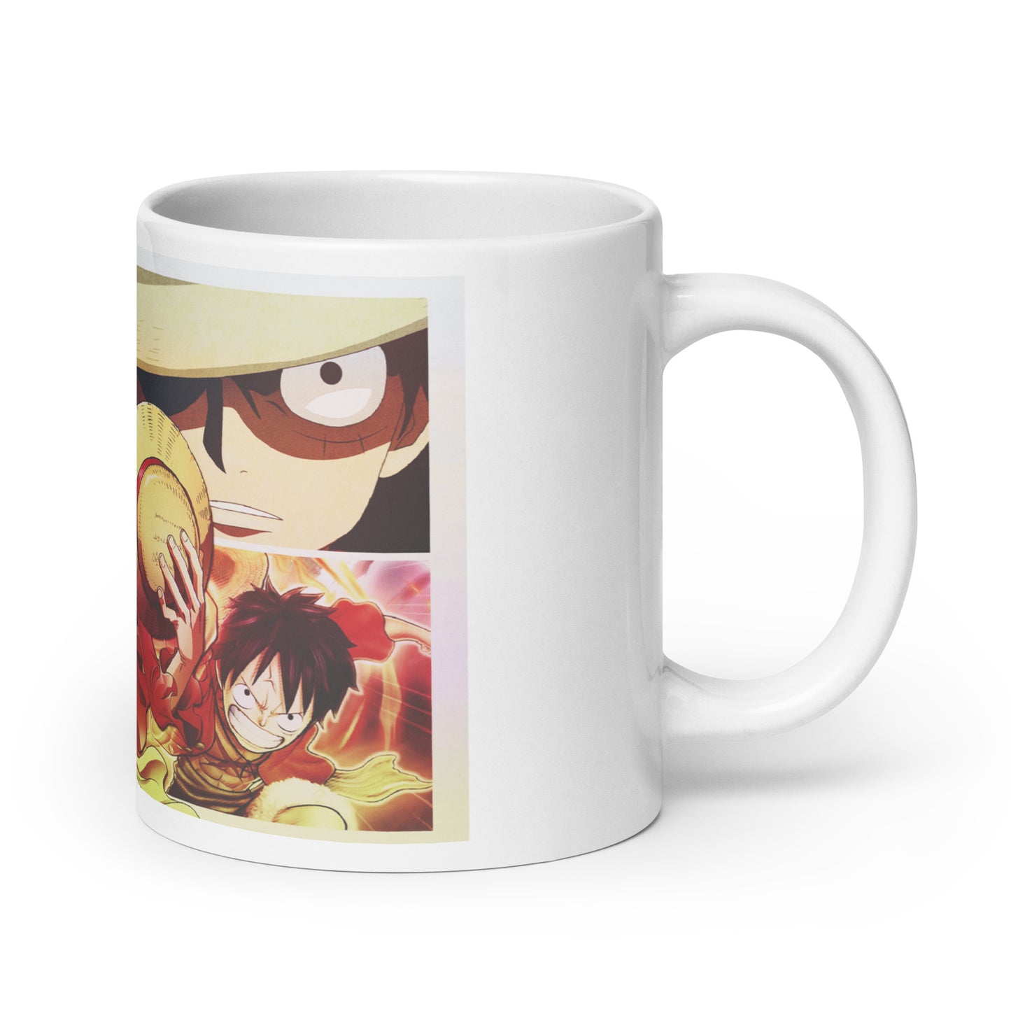 White Glossy Mug - Luffy 32