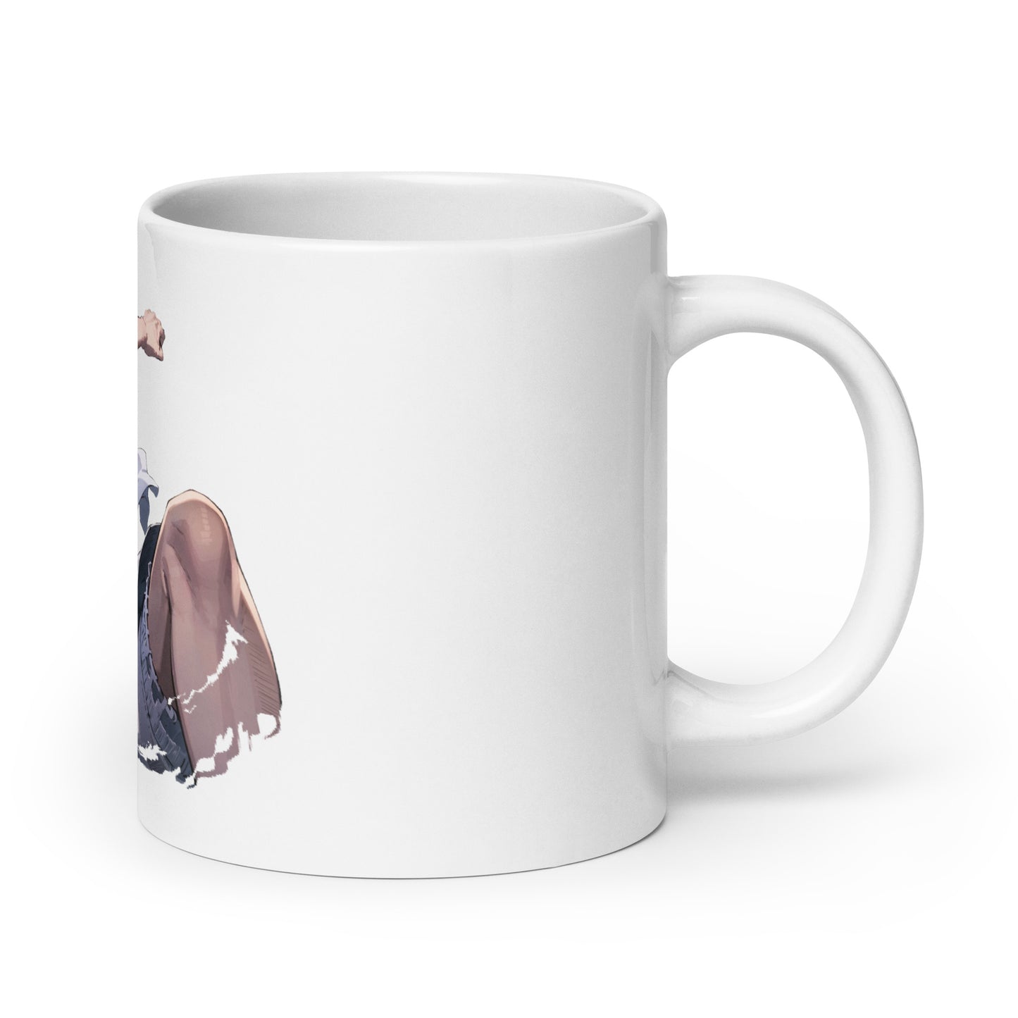 White Glossy Mug - Luffy 34