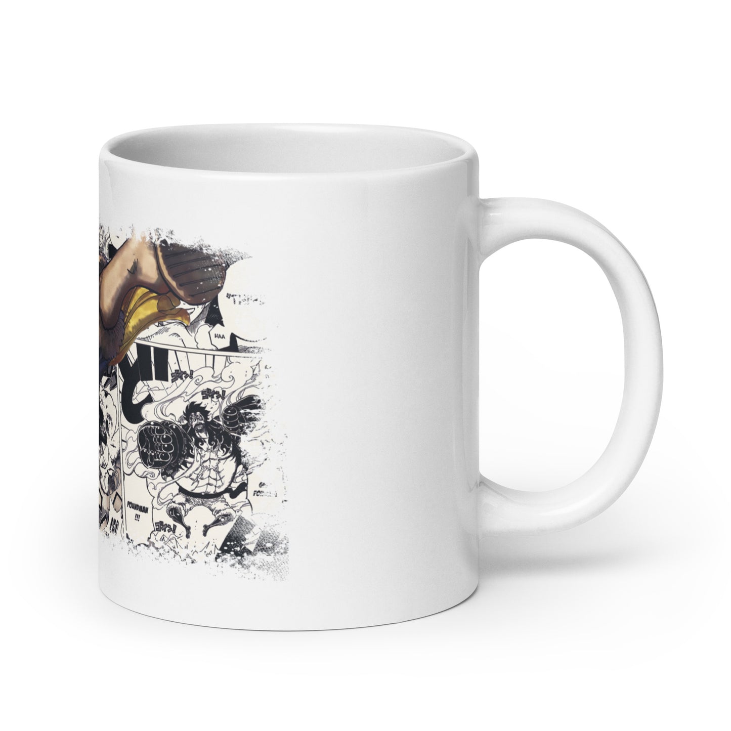 White Glossy Mug - Luffy 36