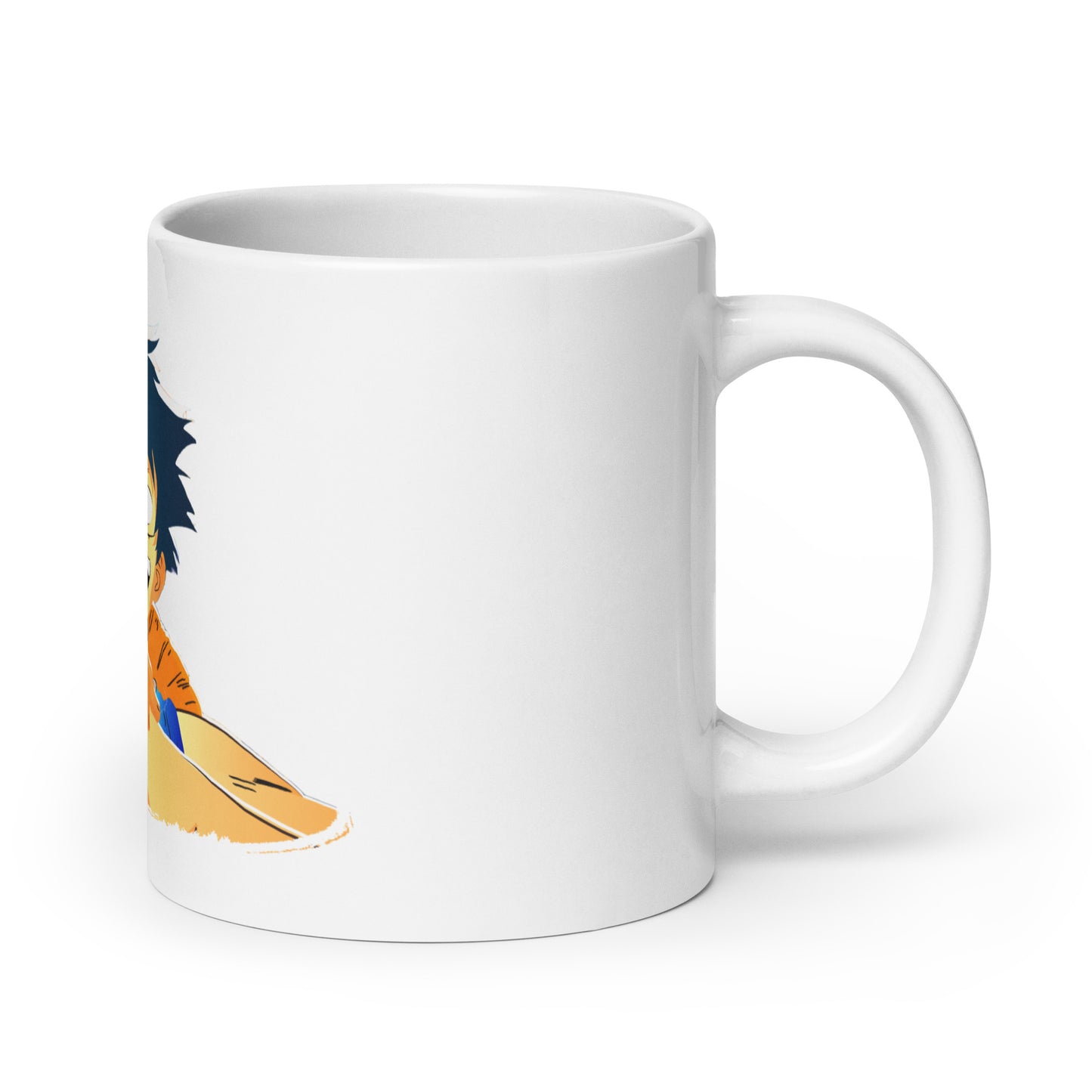 White Glossy Mug - Luffy 44