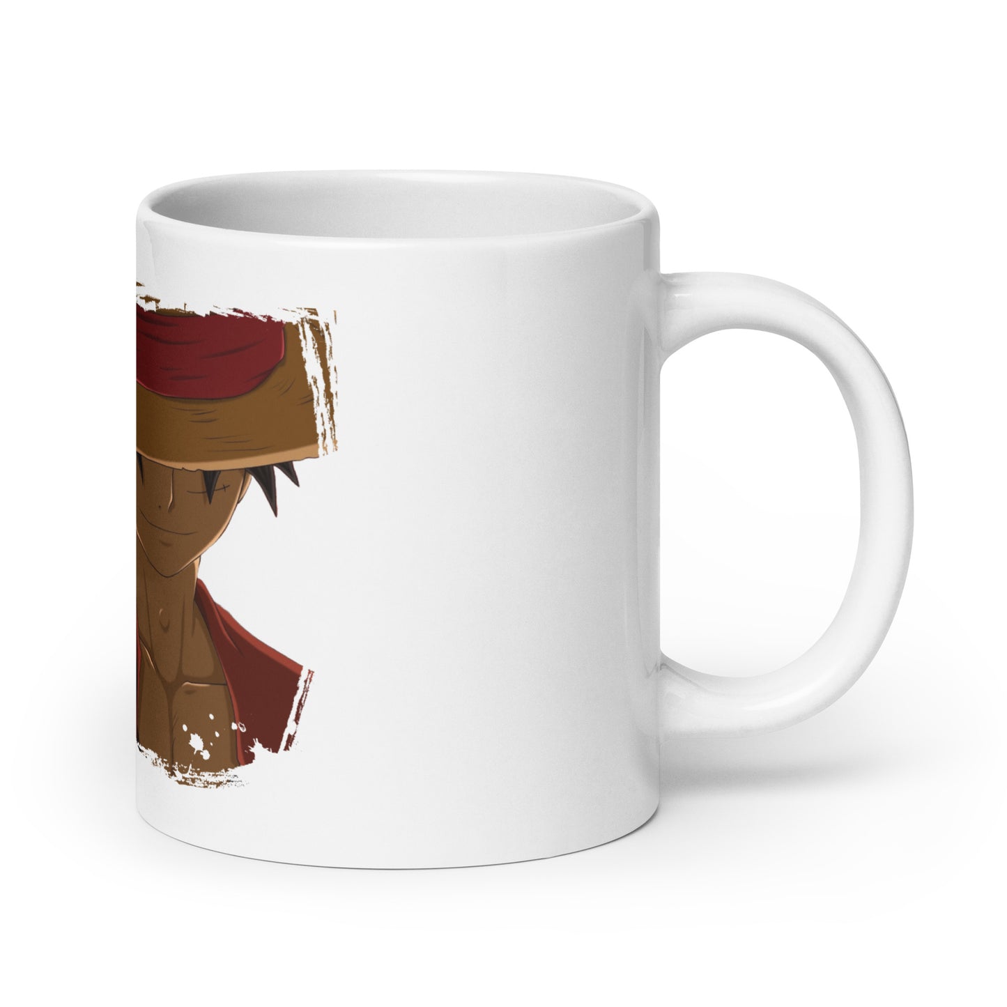 White Glossy Mug - Luffy 45