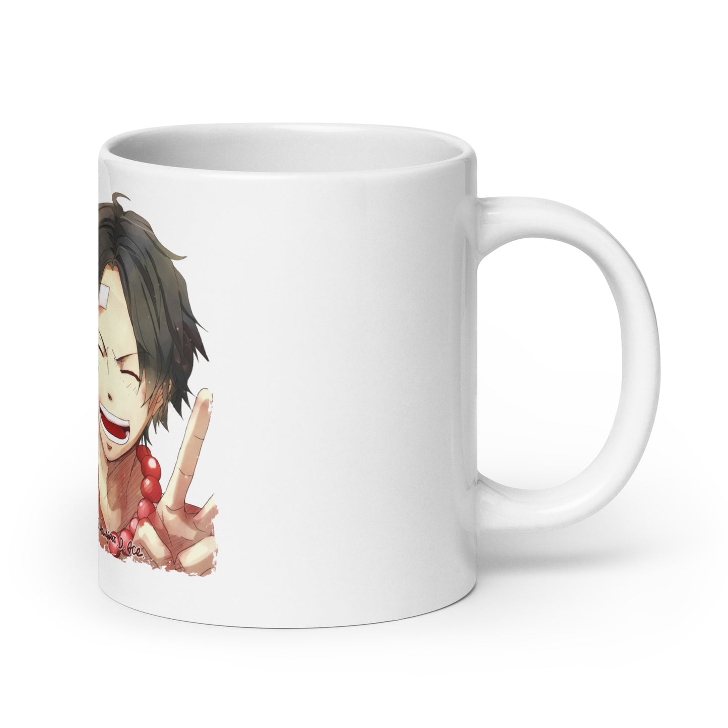 White Glossy Mug - Luffy 46