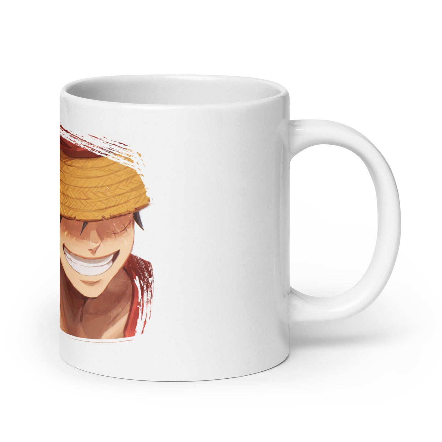 White Glossy Mug - Luffy 47