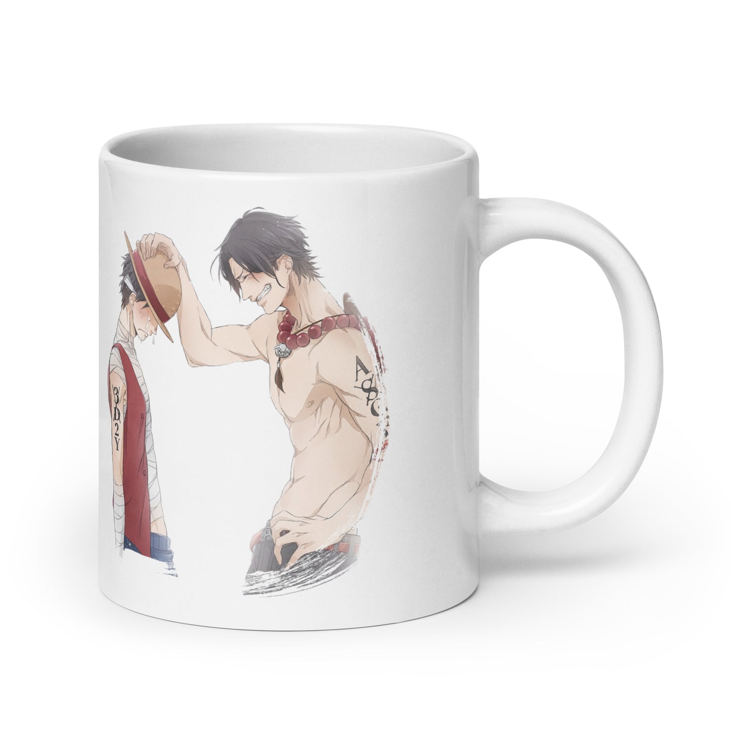 White Glossy Mug - Luffy 51