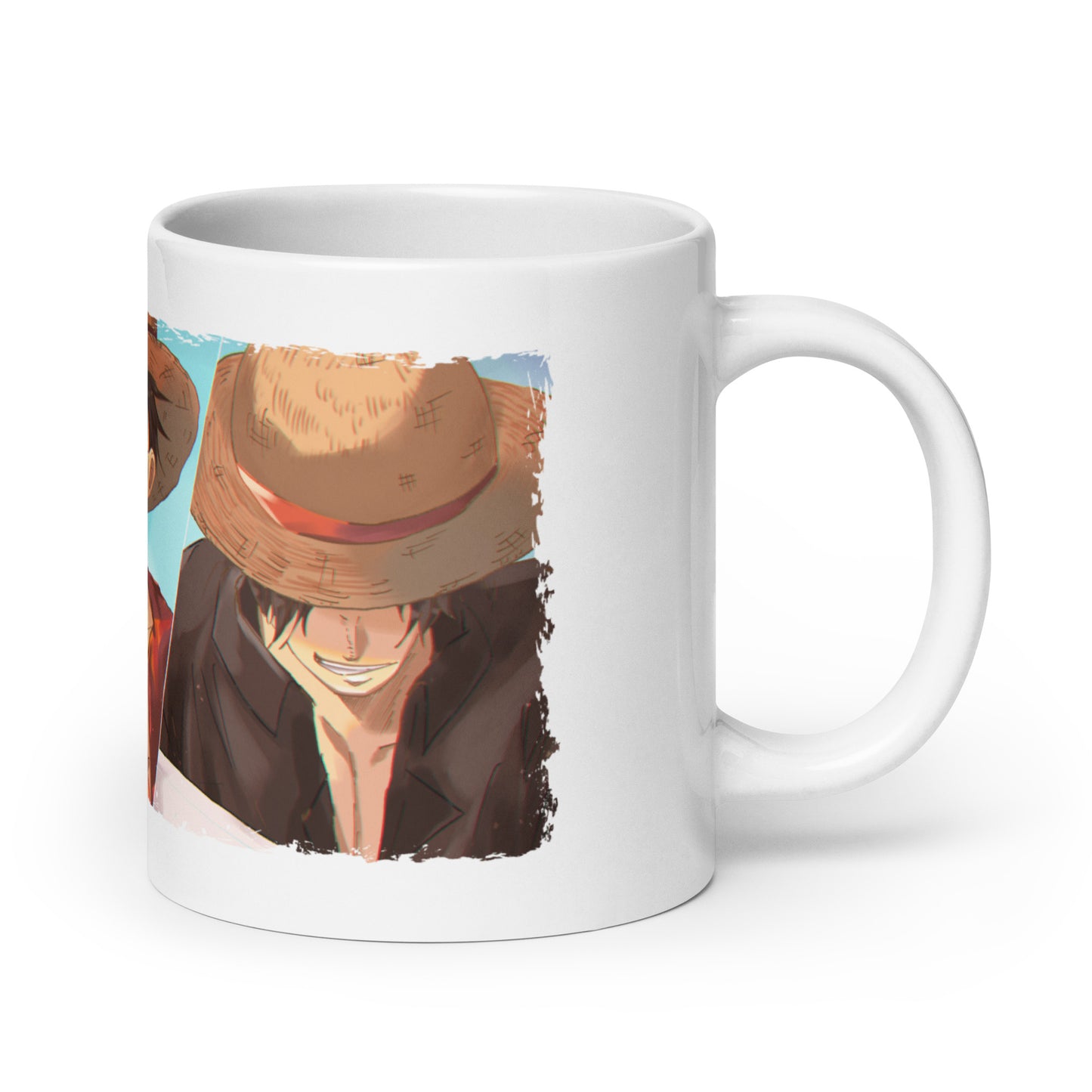 White Glossy Mug - Luffy 52