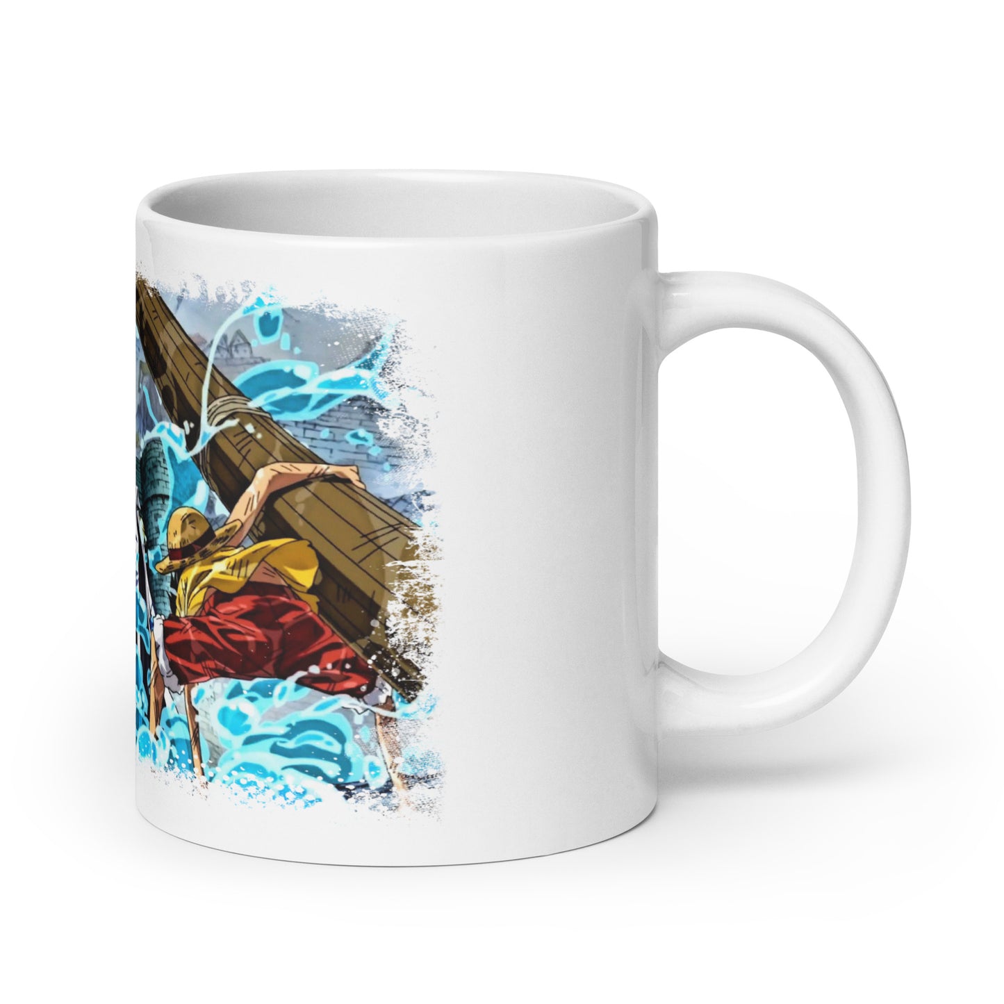 White Glossy Mug - Luffy 61