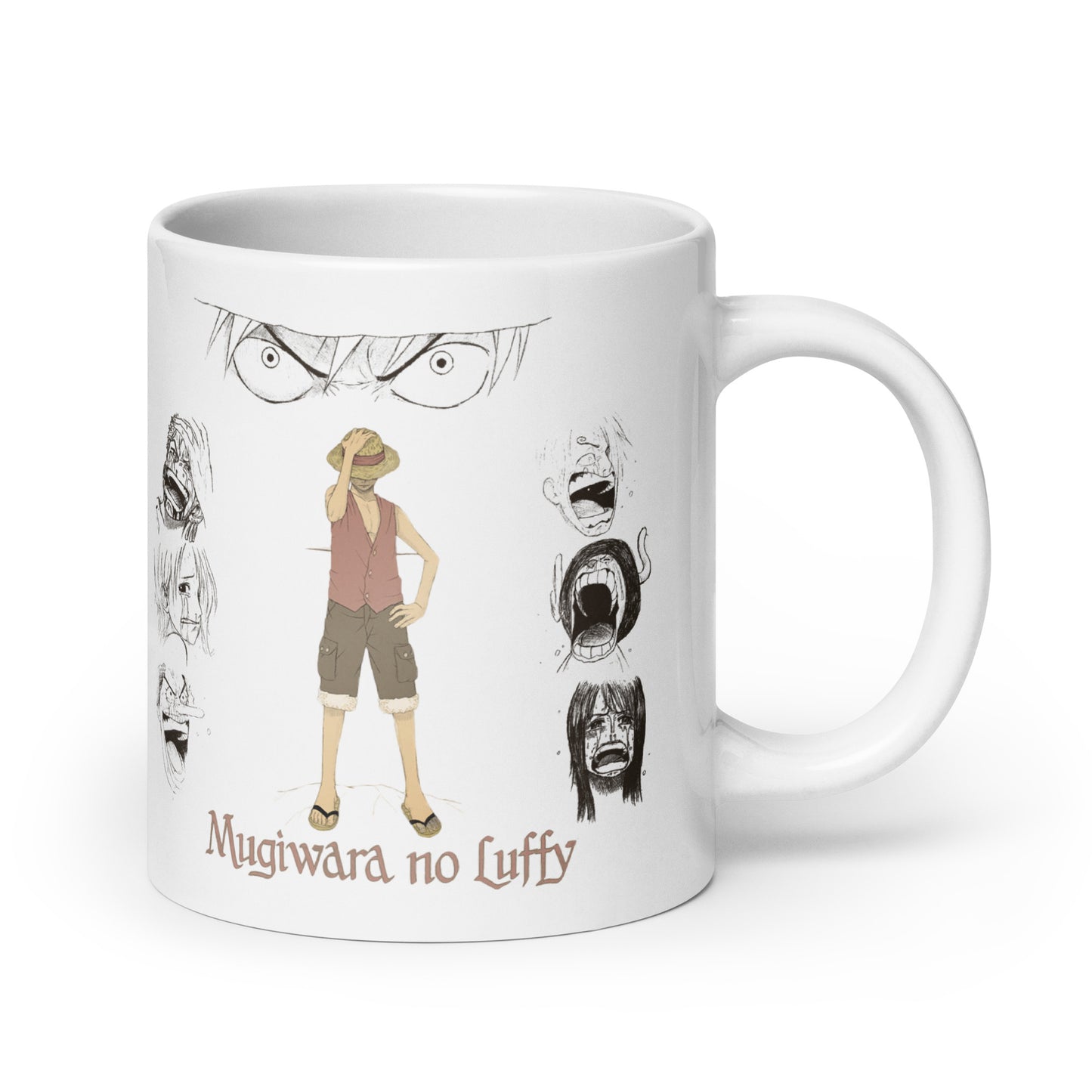 White Glossy Mug - Luffy 64