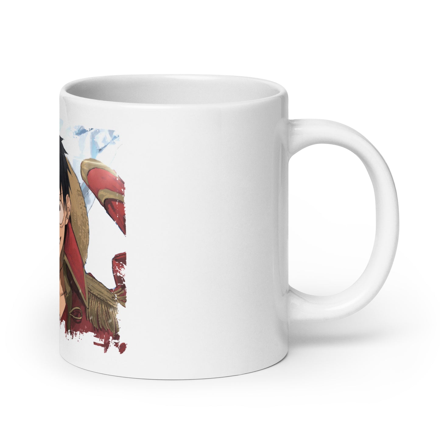 White Glossy Mug - Luffy 74