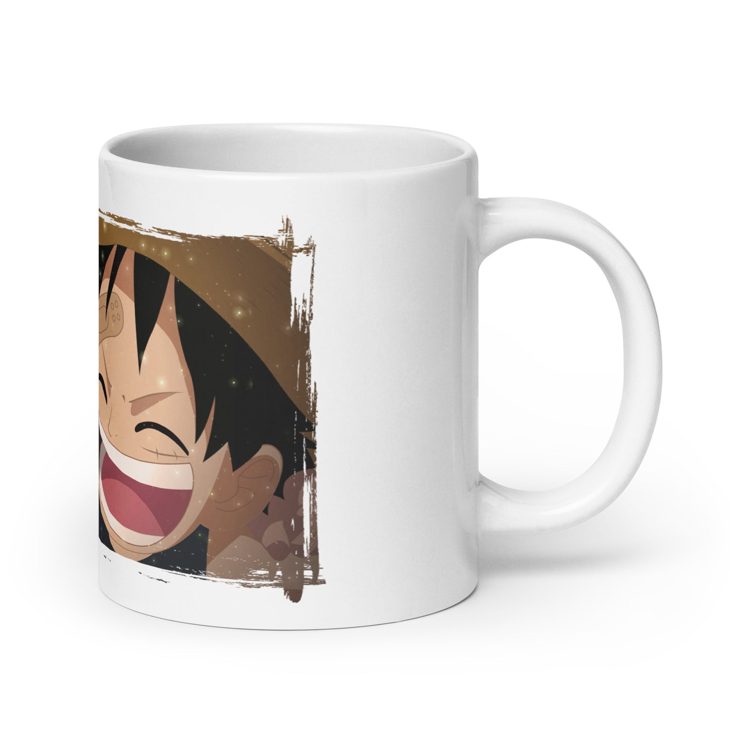 White Glossy Mug - Luffy 82