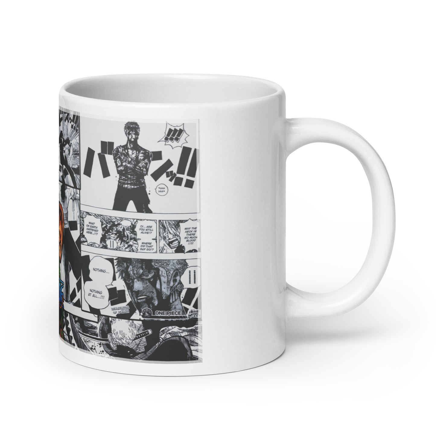 White Glossy Mug - Zoro 6 (a)