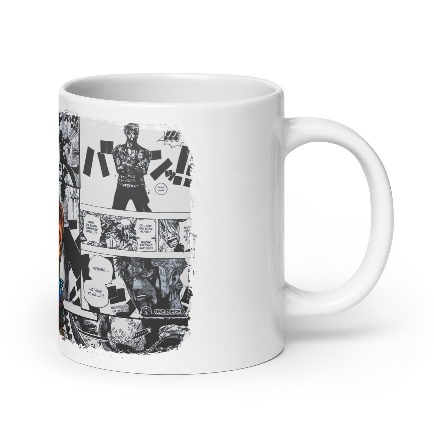 White Glossy Mug - Zoro 6 (b)