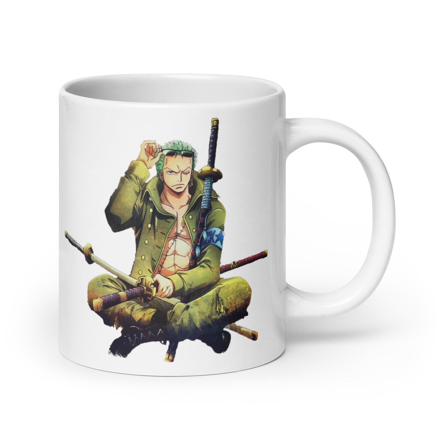 White Glossy Mug - Zoro 7