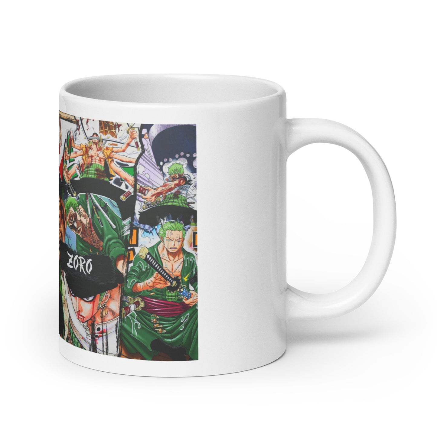 White Glossy Mug - Zoro 22 (a)