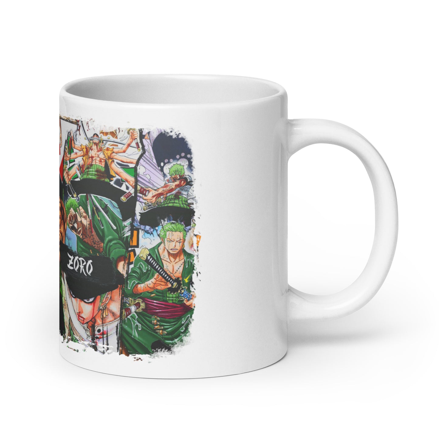 White Glossy Mug - Zoro 22 (b)