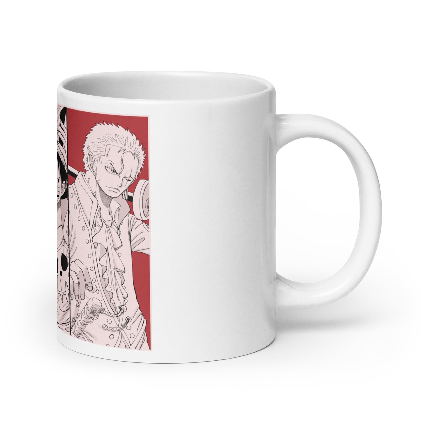 White Glossy Mug - Zoro 26 (a)