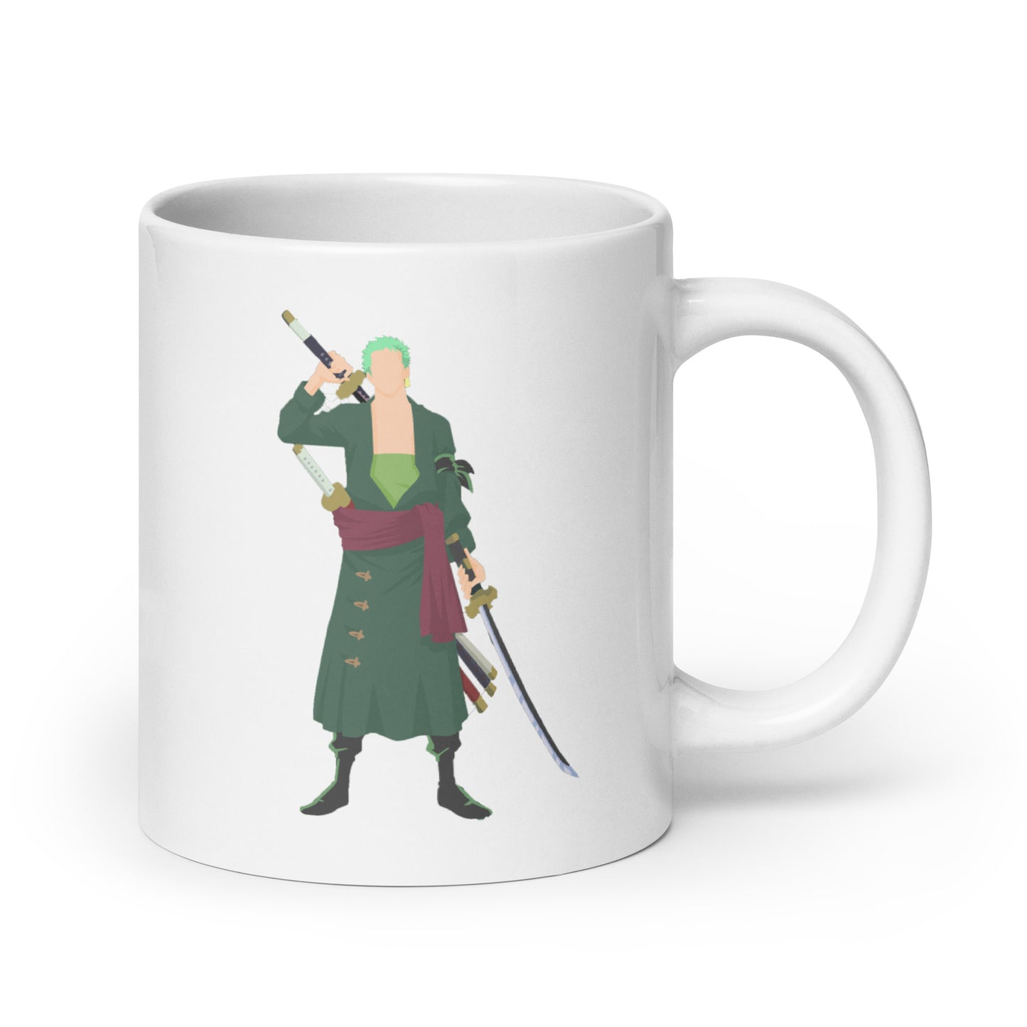 White Glossy Mug - Zoro 37