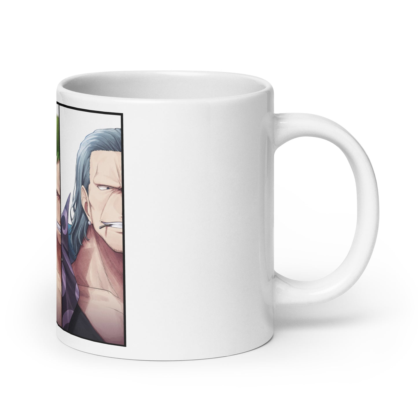 White Glossy Mug - Zoro 43 (a)