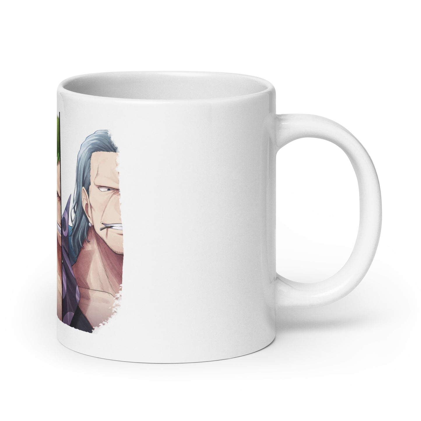 White Glossy Mug - Zoro 43 (b)