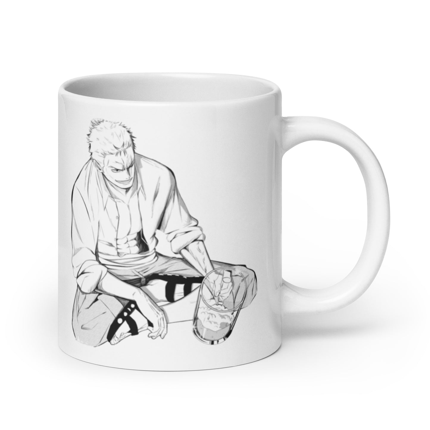 White Glossy Mug - Zoro 47