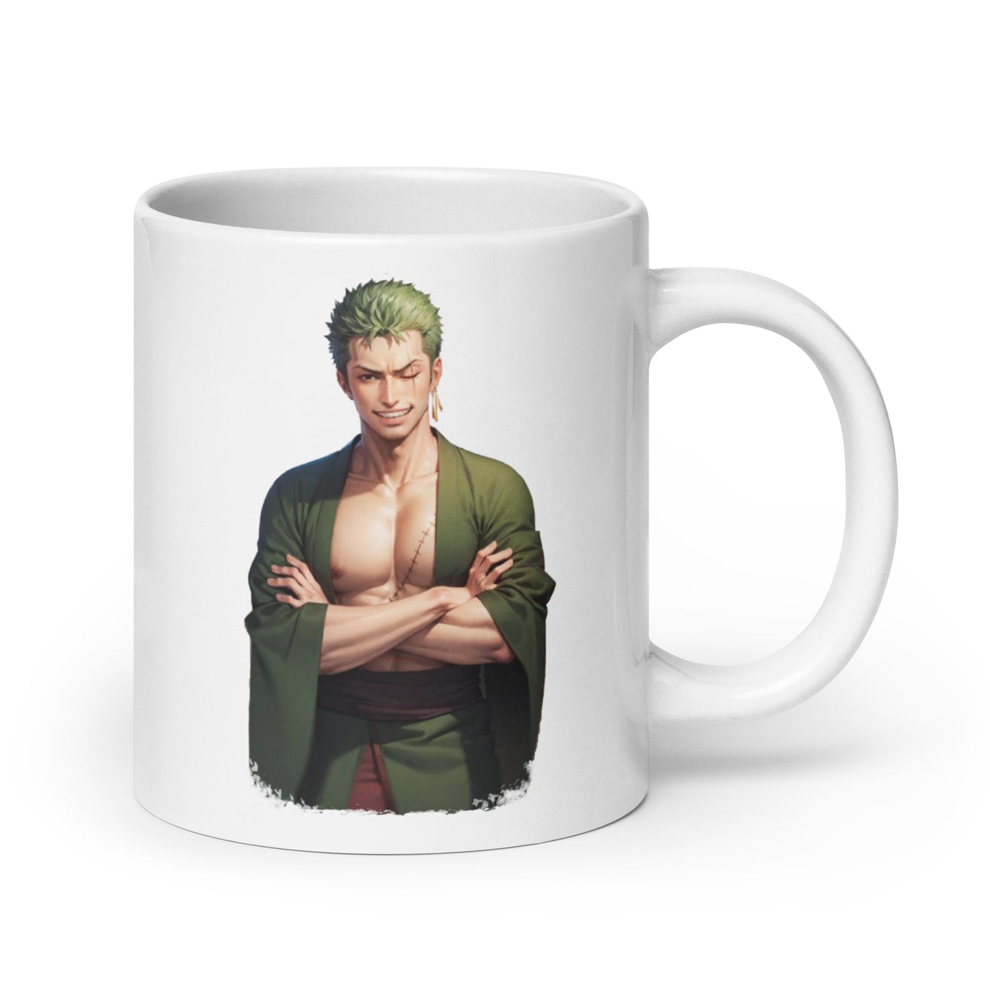 White Glossy Mug - Zoro 51