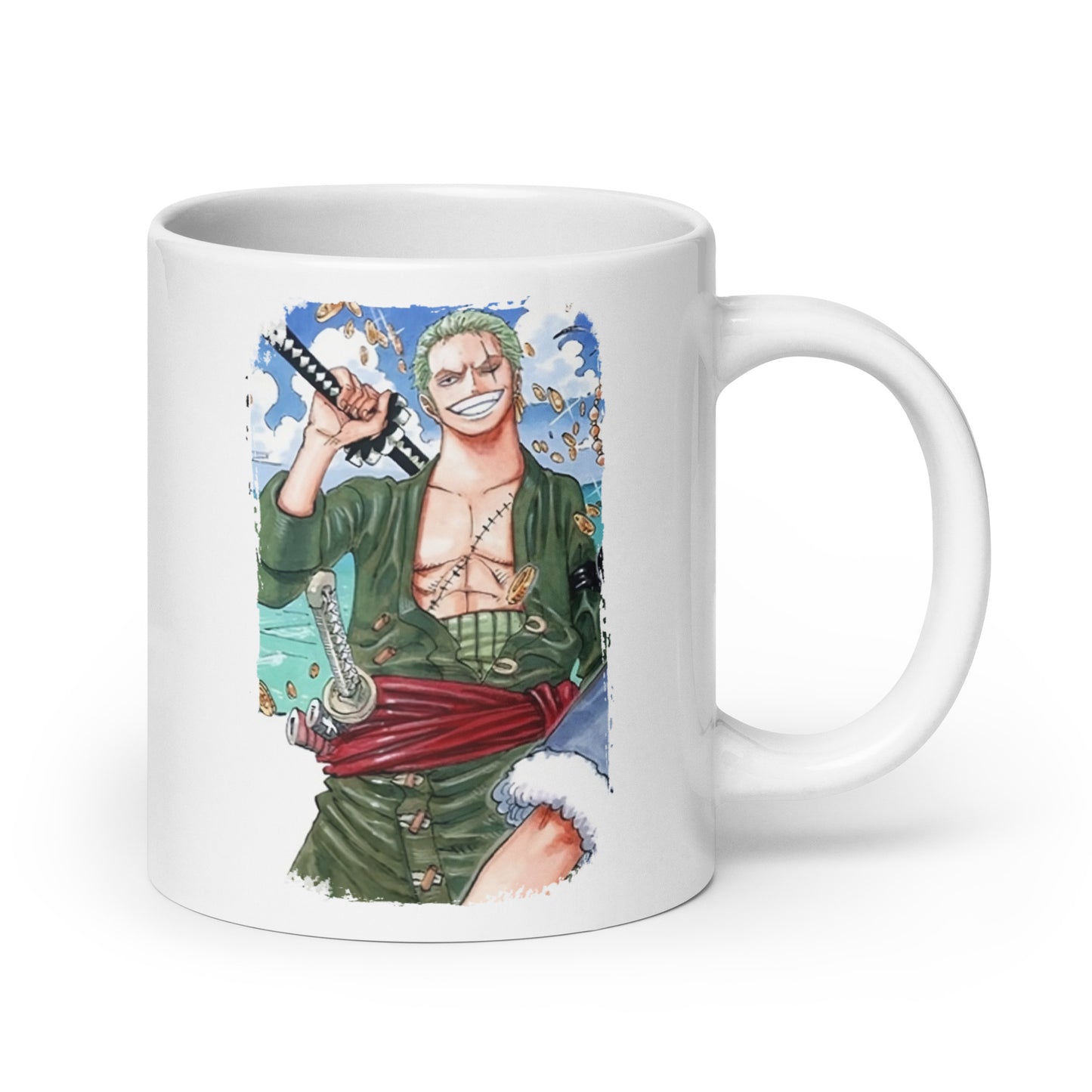 White Glossy Mug - Zoro 52