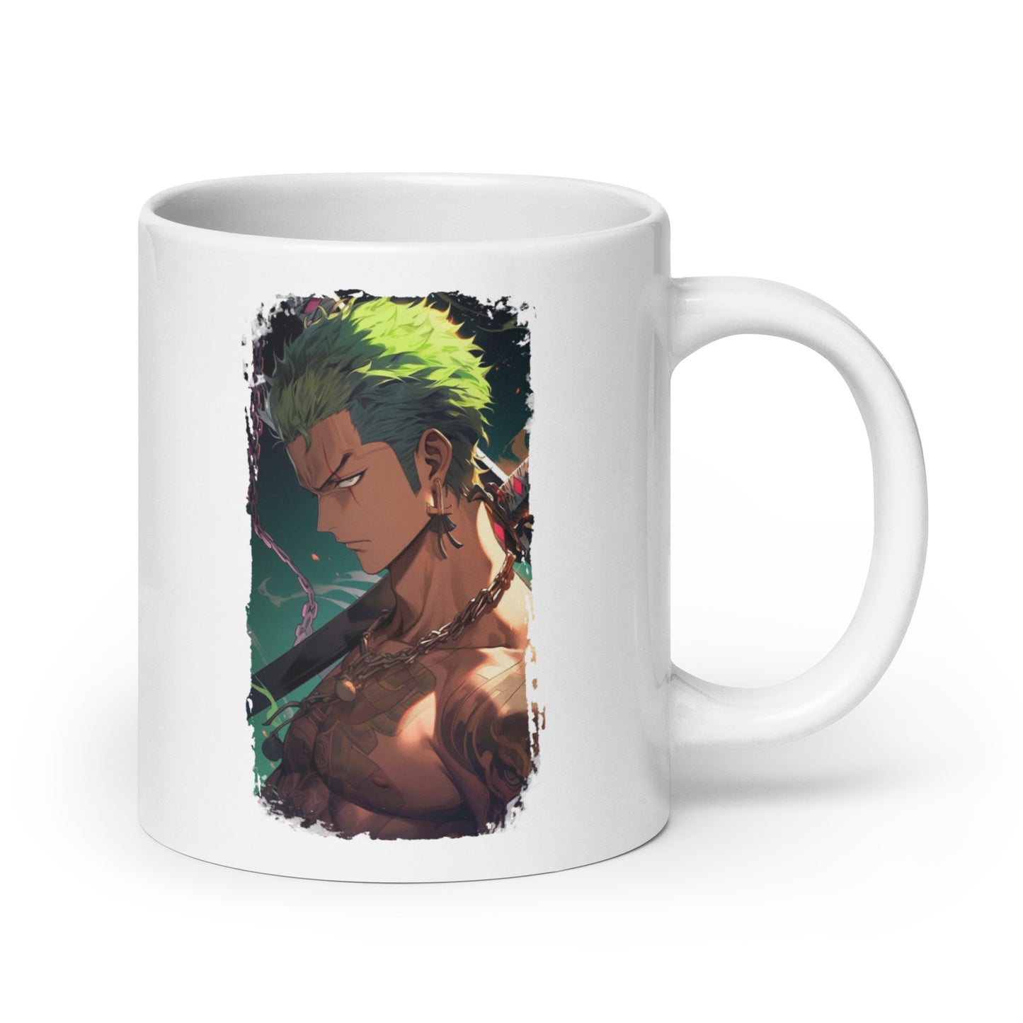 White Glossy Mug - Zoro 54