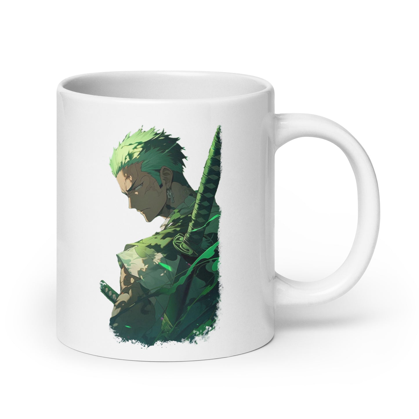 White Glossy Mug - Zoro 55