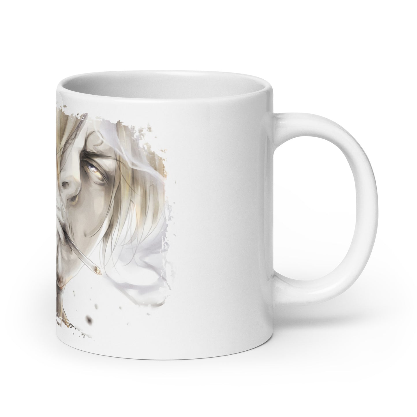 White Glossy Mug -Sanji 4