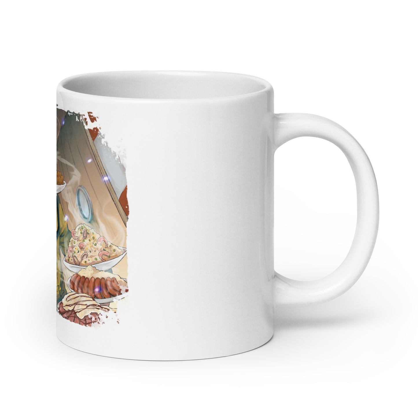 White Glossy Mug -Sanji 9