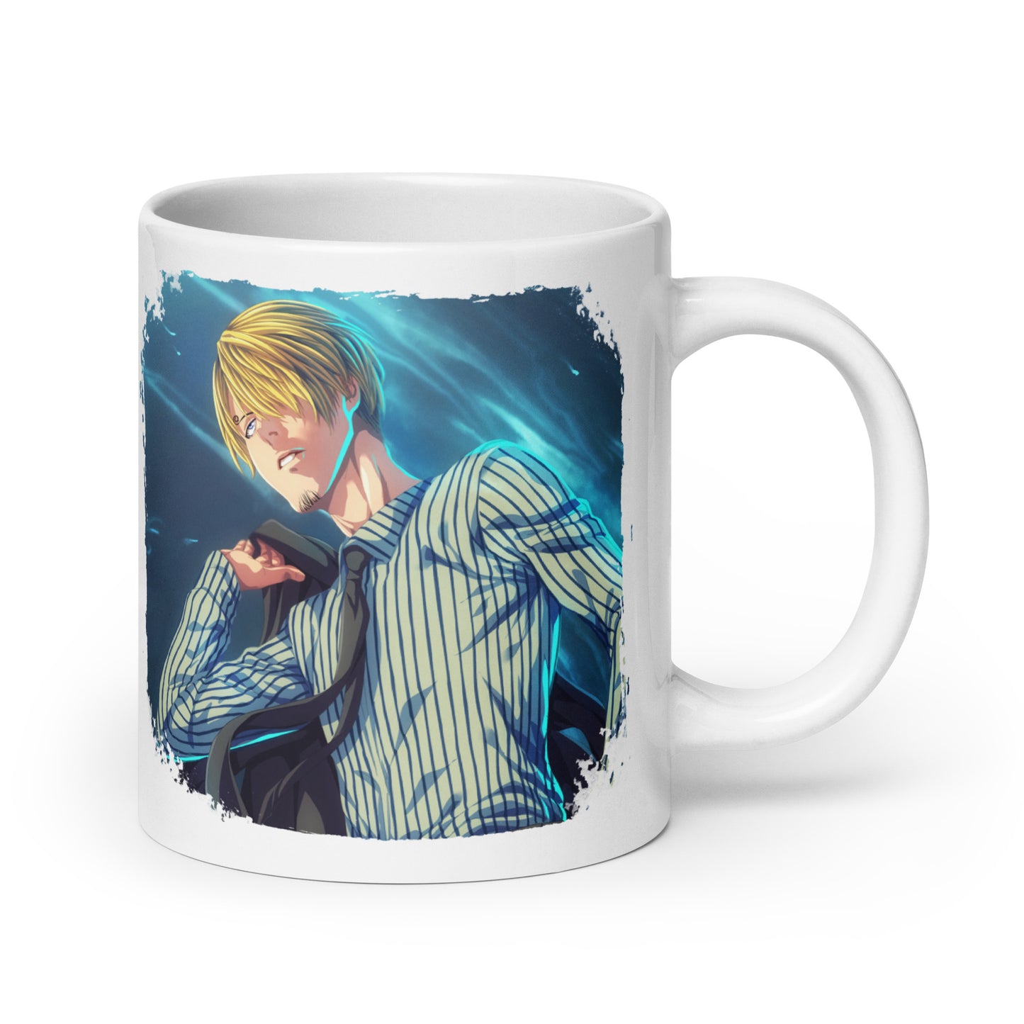 White Glossy Mug -Sanji 11