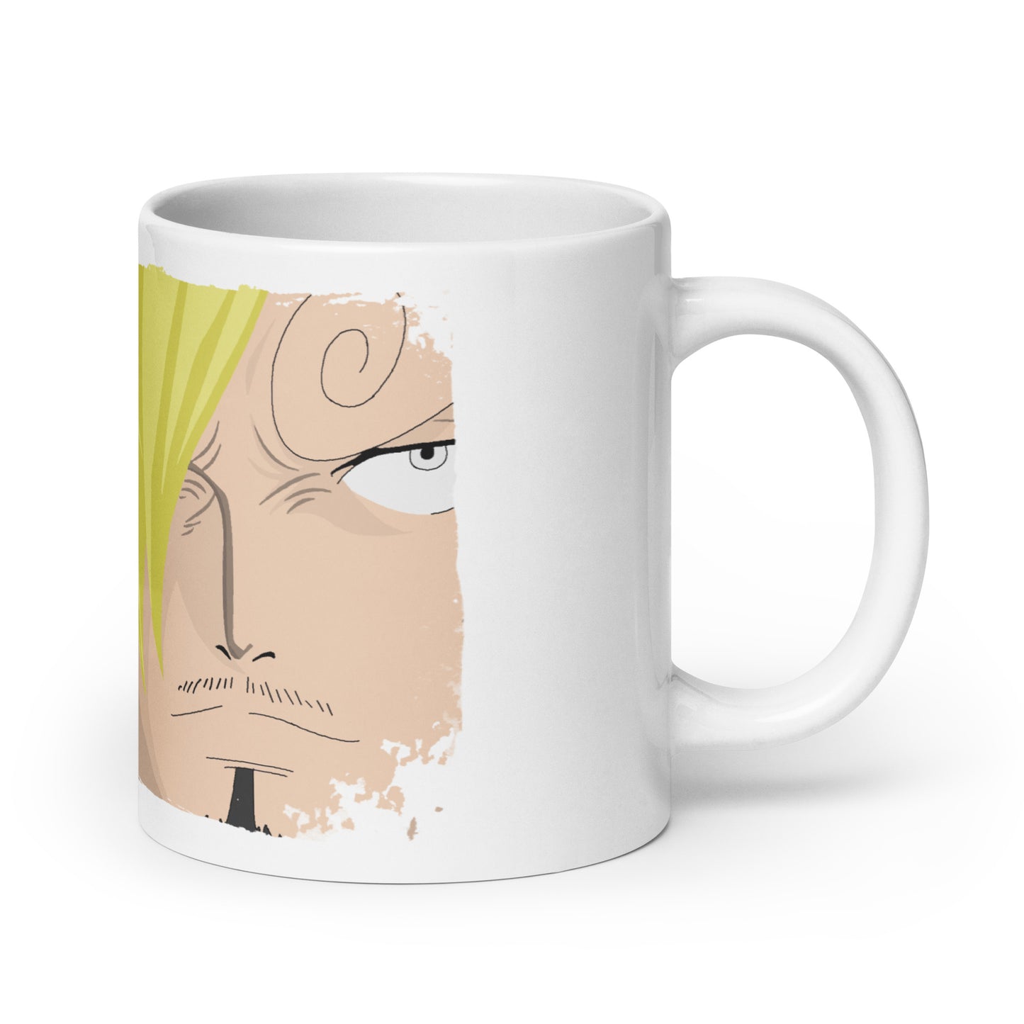 White Glossy Mug -Sanji 12