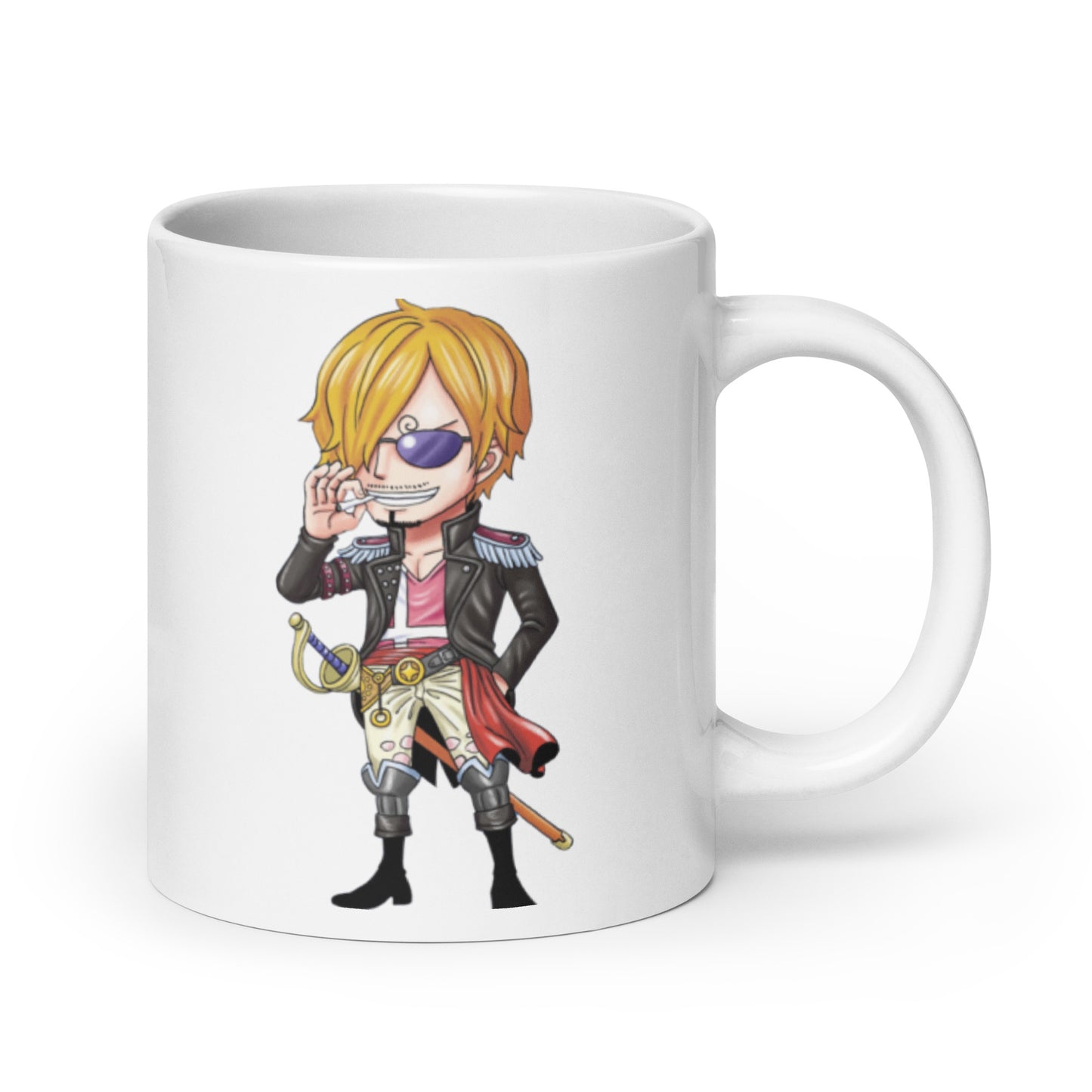 White Glossy Mug -Sanji 13