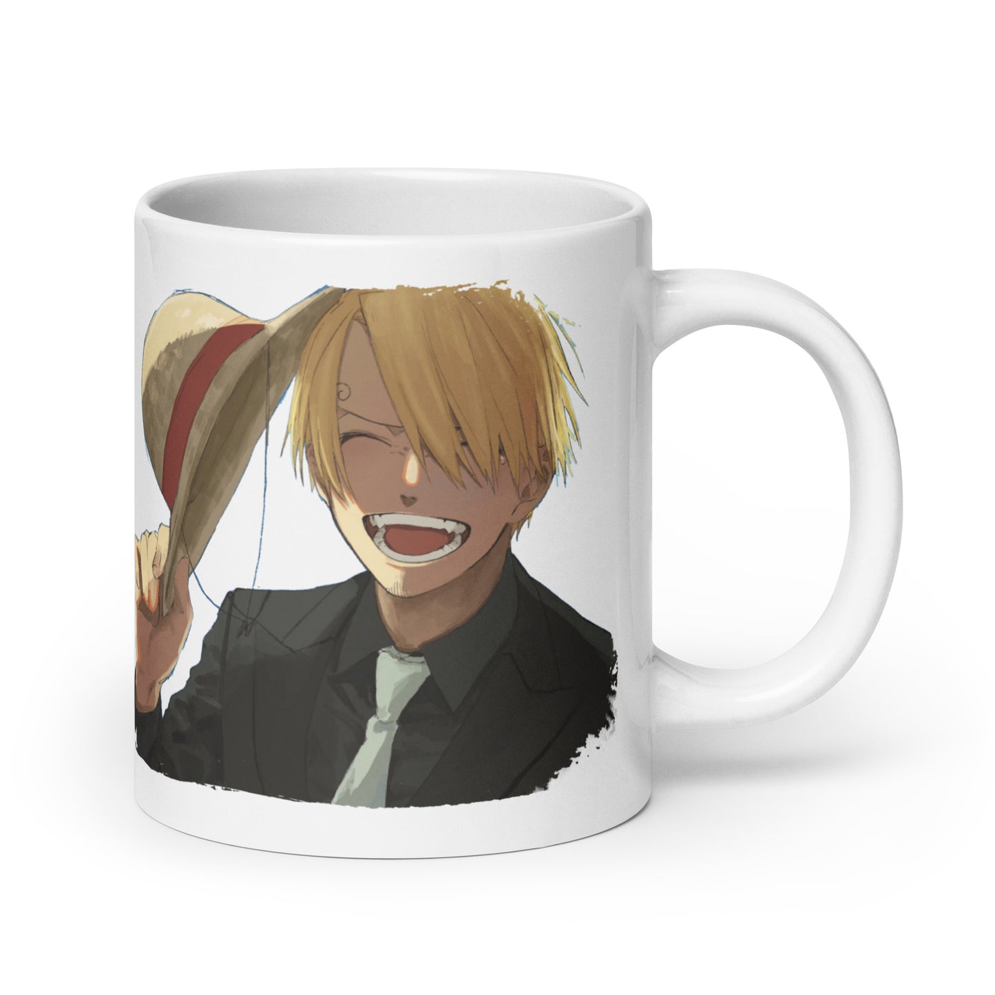 White Glossy Mug -Sanji 14