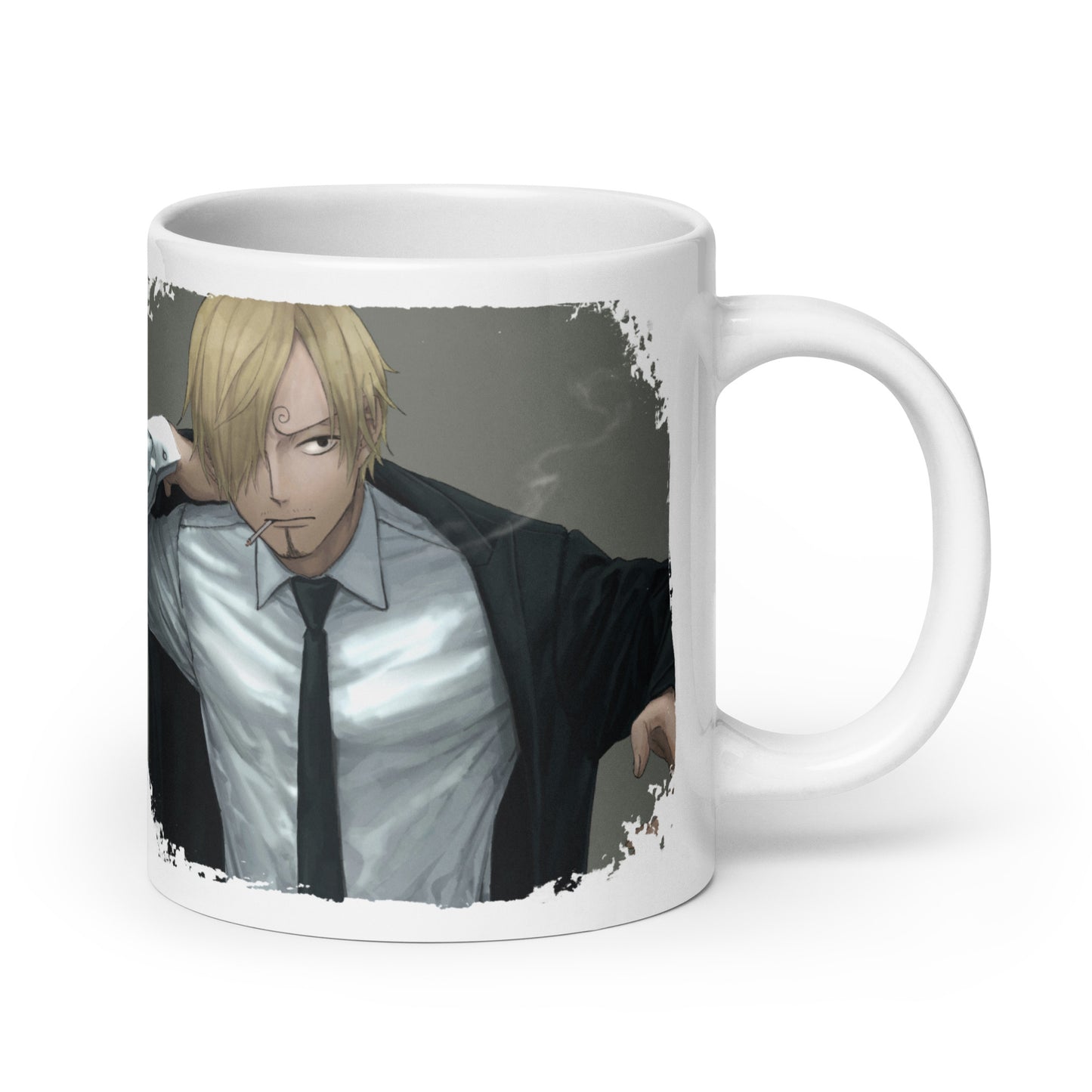 White Glossy Mug -Sanji 15